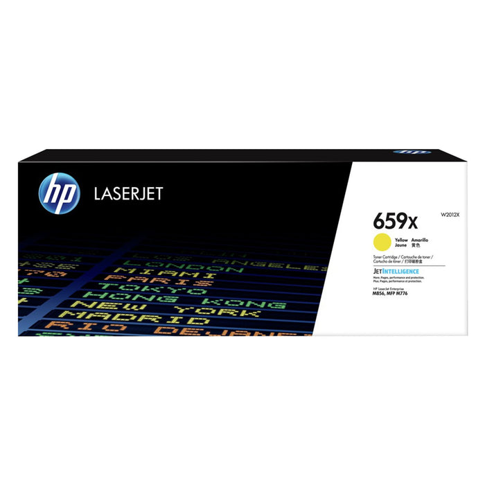 W2012X HP 659X Yellow LaserJet Toner Cartridge