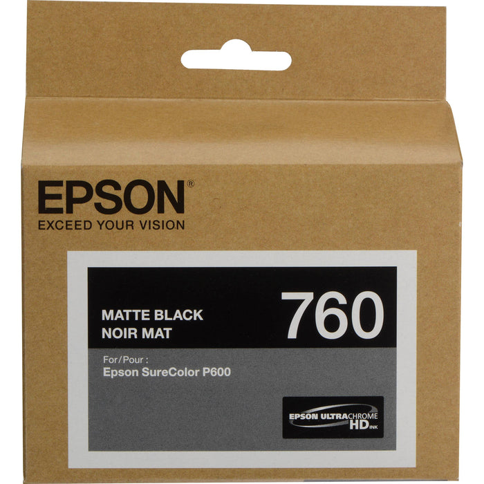 T760820 EPSON ULTRACHROME HD MATTE BLACK INK 26ML, SURECOLOR