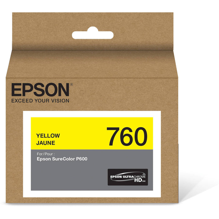T760420 EPSON ULTRACHROME HD YELLOW INK 26ML, SURECOLOR P600