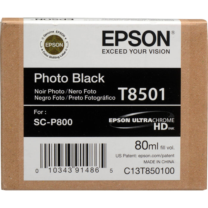 T850100 EPSON ULTRACHROME HD PHOTO BLACK INK 80ML/SURECOLOR