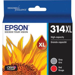 Absolute Toner T314XL922S T314 XL CAPACITY COLOR MULTI-PACK (GRAY, RED) INK Epson Ink Cartridges