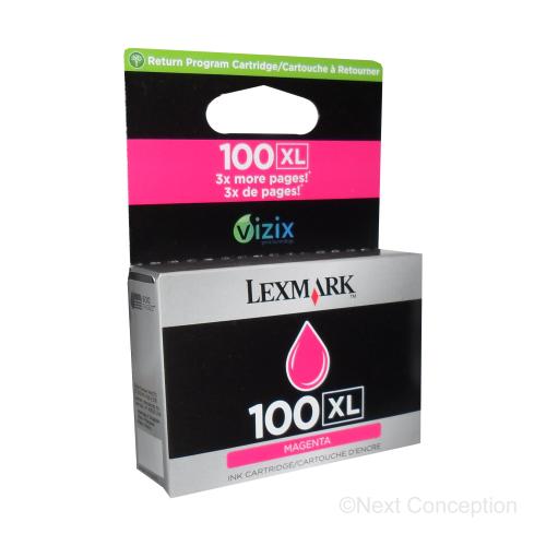 14N1070 LEXMARK #100XL MAGENTA AMER 600 PAGES YIELD (14N1055