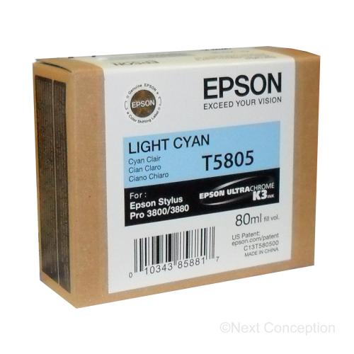 T580500 EPSON ULTRACHROME LIGHT CYAN INK 80ML, STYLUS PRO 38