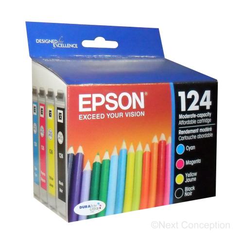 T124120BCS EPSON COMBO INK CMYK, STYLUS NX125/127/420/WORKF