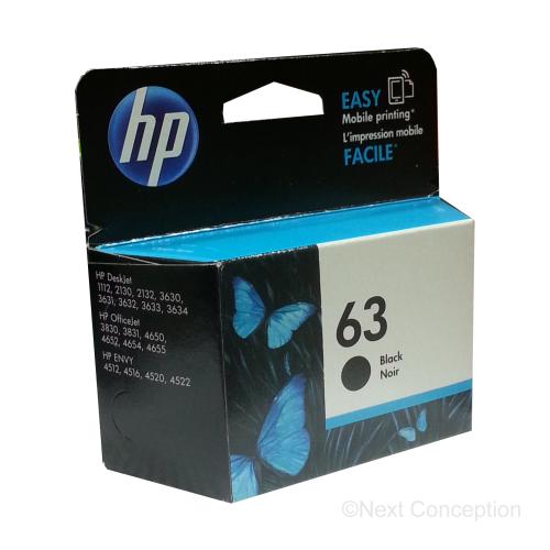 F6U62AN#140 HP #63 BLACK INK FOR DESKJET 1110, 2130, 3630