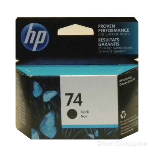 CB335WN#140 HP #74 BLACK INKJET PRINT CARTRIDGE, EAS SENSORM