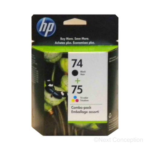 CC659FN#140 HP #74/75 RETAIL COMBO PACK