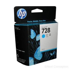 Absolute Toner F9J63A HP #728 40ML CYAN INK CRTG HP Ink Cartridges