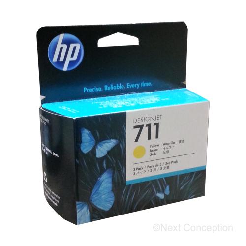 CZ136A HP #711 YELLOW 3PACK 29ML INK CARTRIDGE