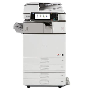 $52/Month Ricoh MP 2554 Laser Multifunction Copier Printer Black and White Finisher Stapler With Automatic Duplexing And High Print Resolution