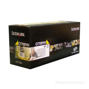 Absolute Toner C7700YH C77X/X772E YELLOW HIGH YIELD RETURN CARTRIDGE (10K) Original Lexmark Cartridges