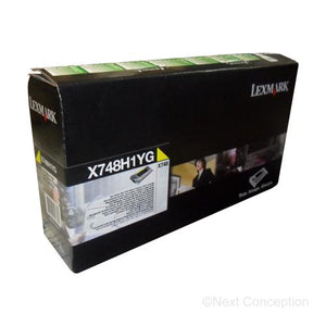 Absolute Toner X748H1YG LEXMARK X748 YELLOW HIGH YIELD RETURN PGM TONER 10K Original Lexmark Cartridges