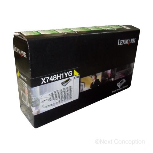 X748H1YG LEXMARK X748 YELLOW HIGH YIELD RETURN PGM TONER 10K