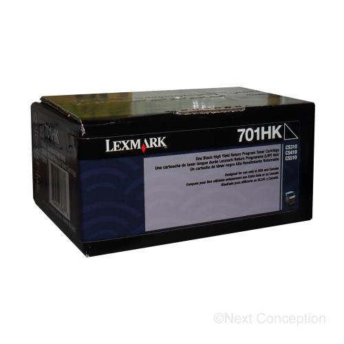 70C1HK0 LEXMARK 701HK BLACK HIGH YIELD RETURN PROGRAM TONER