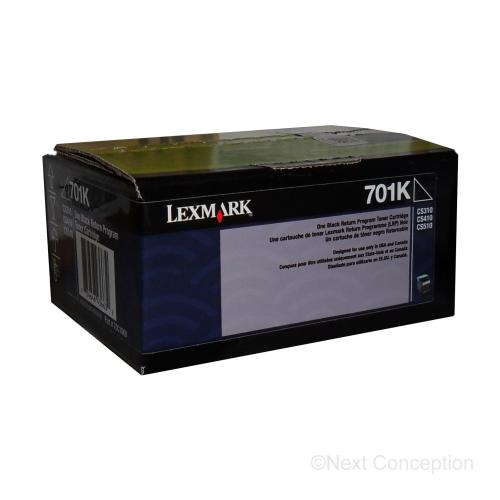70C10K0 LEXMARK 701K BLACK RETURN PROGRAM TONER CARTRIDGE