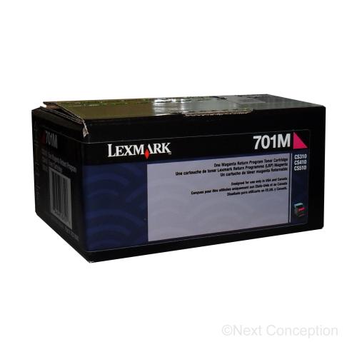 70C10M0 LEXMARK 701M MAGENTA RETURN PROGRAM TONER CARTRIDGE