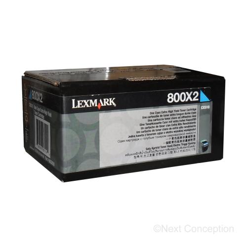 80C0X20 LEXMARK 800X2 CX510 CYAN EXTRA HIGH YIELD TONER CART