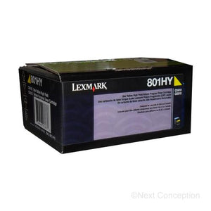 Absolute Toner 80C1HY0 LEXMARK 801HY CX410/510 YELLOW HIGH YIELD RETURN PRO Original Lexmark Cartridges