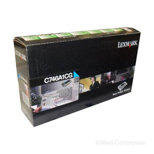 Absolute Toner C746A1CG LEXMARK C746, C748 CYAN RETURN PGM TONER  7K Original Lexmark Cartridges