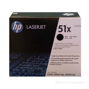 Absolute Toner Q7551X HP #51X BLACK HIGH YIELD PRINT CARTRIDGE FOR P3005/M3 Original HP Cartridges
