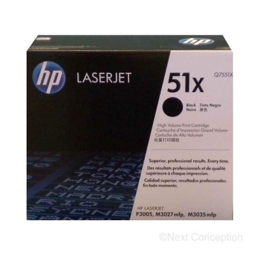 Q7551X HP #51X BLACK HIGH YIELD PRINT CARTRIDGE FOR P3005/M3