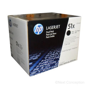 Absolute Toner Q7551XD HP #51X DUAL PACK HIGH YIELD FOR LASERJET P3005/M303 Original HP Cartridges