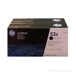 Absolute Toner Q7553XD HP #53X DUAL PACK LASERJET P2015 HIGH YIELD Original HP Cartridges