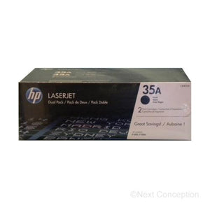 Absolute Toner CB435D HP #35A DUAL PACK BLACK LASERJET P1005/P1006 CARTRIDG Original HP Cartridges