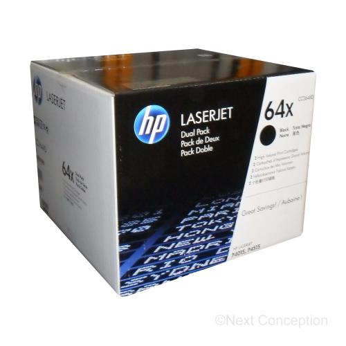 CC364XD HP #64X DUAL PACK LASERJET BLACK TONER CARTRIDGE 24K