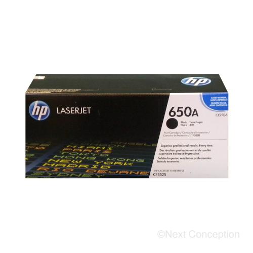 CE270A HP #650A BLACK COLOR LASERJET PRINT CARTRIDGE FOR CP5