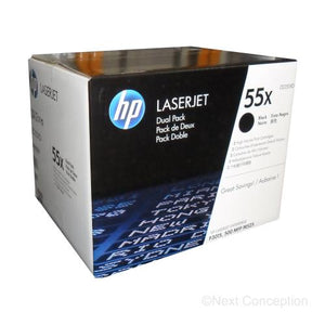 Absolute Toner CE255XD HP #55X DUAL PACK BLACK PRINT CARTRIDGE FOR HP LASER Original HP Cartridges