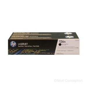 Absolute Toner CE310AD HP #126A DUAL PACK BLACK TONER FOR CLJ PRO CP1025NW Original HP Cartridges