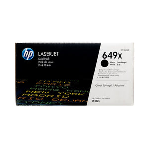 Absolute Toner CE260XD HP #649X BLACK DUAL PACK CLJ TONER FOR CP4525 ONLY Original HP Cartridges
