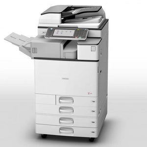 $72/Month Ricoh MP C3503 Color Laser Multifunction Printer Copier Scanner With iPad Style LCD Touch Screen and Mobile Connectivity