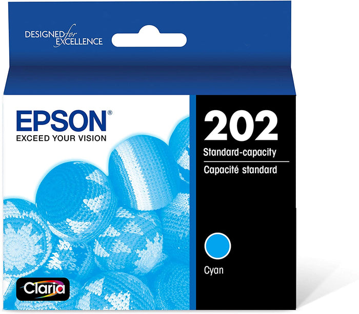 T202220S EPSON T202 Cyan, DuraBrite Ultra Ink Cartridge, wit