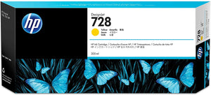 Absolute Toner F9K15A HP #728 300ML YELLOW DESIGNJET INK CARTRIDGE HP Ink Cartridges