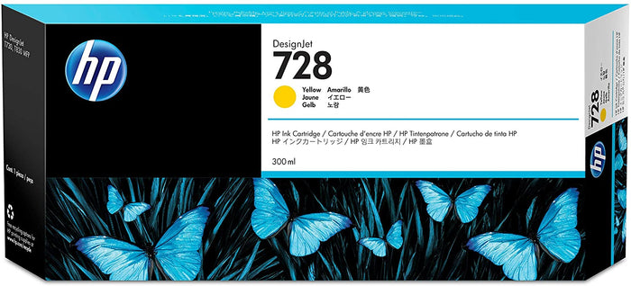 F9K15A HP #728 300ML YELLOW DESIGNJET INK CARTRIDGE