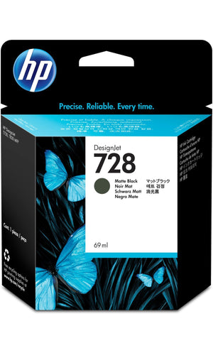 Absolute Toner F9J64A HP #728 69ML MATTE BLACK INK CRTG HP Ink Cartridges