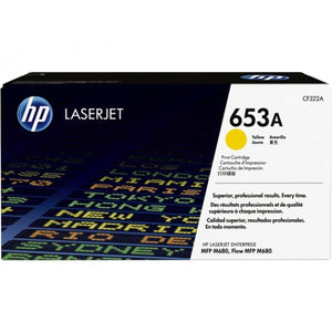 Absolute Toner CF322A HP #653A YELLOW TONER M680DN MFP, M680F MFP, M680Z MF Original HP Cartridges