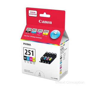 Absolute Toner 6513B009 CANON CLI-251 BCMY VALPK Canon Ink Cartridges