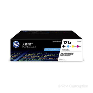 Absolute Toner CF210AQ1  HP 131A Black/Cyan/Magenta/Yellow Quad LaserJet To Original HP Cartridges