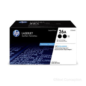 Absolute Toner CF226AD1 HP 26A Black Dual LaserJet Toner Crtg Original HP Cartridges