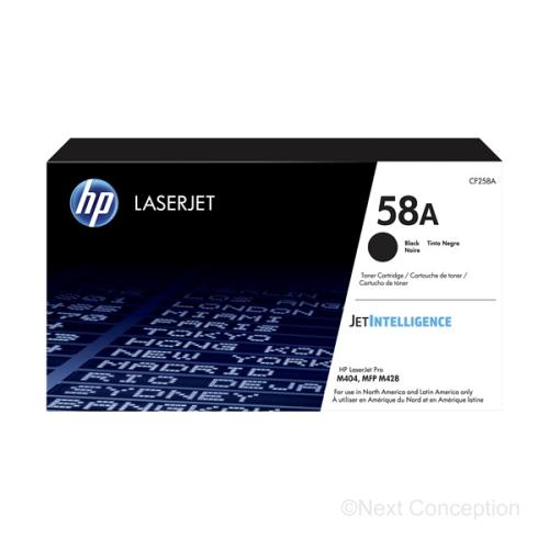 CF258A HP #58A Black Original LaserJet Toner Cartridge