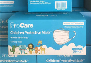 Absolute Toner From $16.95 Kids size 3-Ply FDA Approved Disposable 3 Ply Filter Safety Face Mask Face Mask