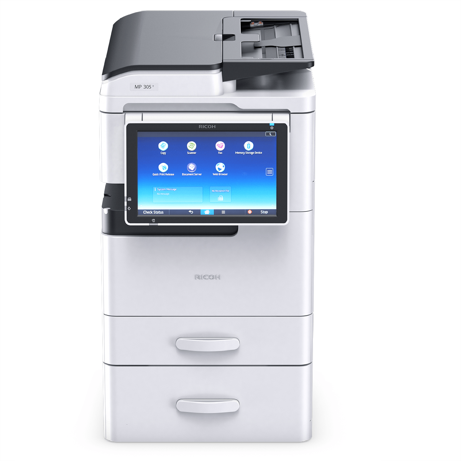 オフィス用品 RICOH MP1301 Ricoh MP 301 B/W Laser Multifunction Printer Desktop