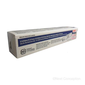 Absolute Toner 44469702 MAGENTA TONER C330/C530, MC361/MC561 TYPE C17 Original Oki Data Cartridges
