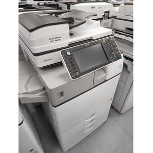$52/Month Ricoh MP 2554 Laser Multifunction Copier Printer Black and White Finisher Stapler With Automatic Duplexing And High Print Resolution