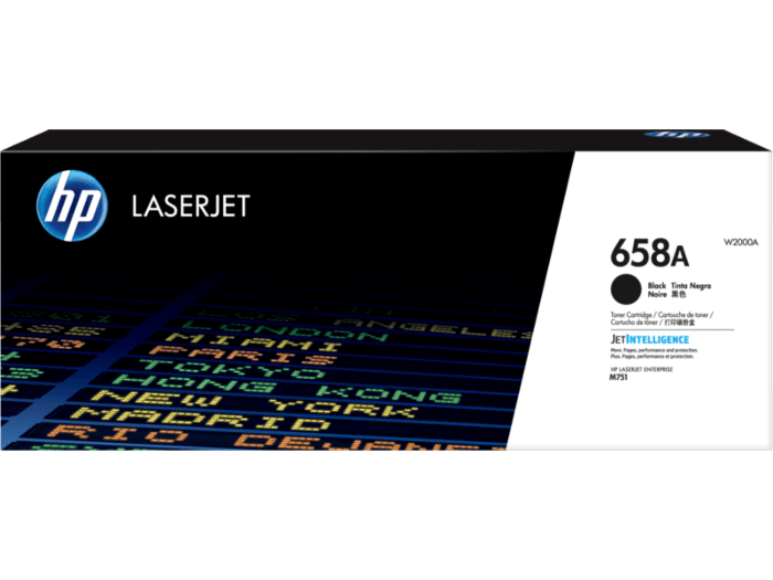 W2000X HP #658X Black LaserJet Toner Cartridge