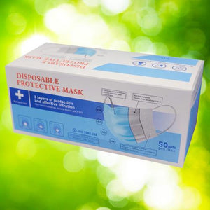 Absolute Toner From $3.99 *PROMO- HIGH FILTRATION Disposable 3 Layers Filter Safety Face Mask with adjustable bridge clip Face Mask