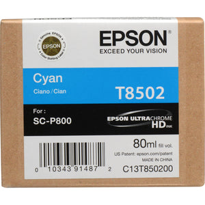 Absolute Toner T850200 EPSON ULTRACHROME HD CYAN INK 80ML/SURECOLOR P800 Epson Ink Cartridges